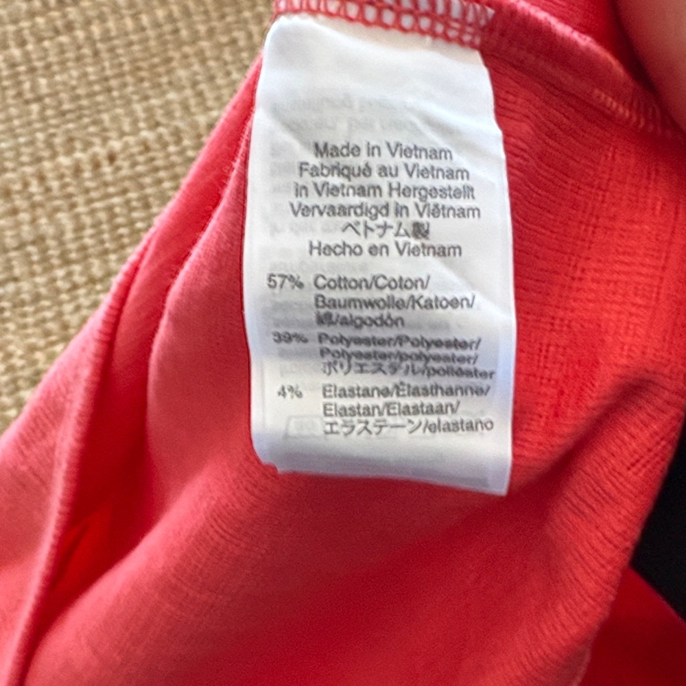 J. Crew Coral Short Sleeve Tee - Picture 3 of 3